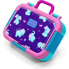 Coral High Kids Mor Pembe Fil Desenli Paslanmaz Çelik Beslenme Kabı 39293