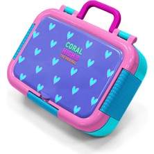 Coral High Kids Lavanta Pembe Kalp Desenli Paslanmaz Çelik Beslenme Kabı 39228