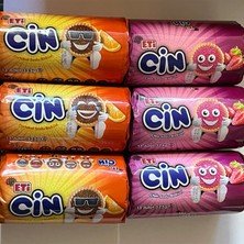Eti Karma Cin Çilekli 325GRX3 Adet-Portakallı 325GR X3 Adet Bisküvi