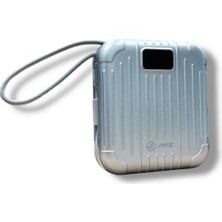 ARZ-001 Powerbank Taşınabilir Hızlı Şarj Cihazı Beyaz 10000 Mah