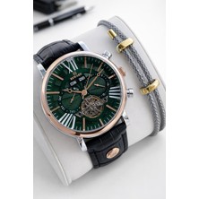 Reward Italyan Bileklik Hediyeli Deri Kordon Otomatik Mekanizma 5 Atm Erkek Kol Saati W.147651.3