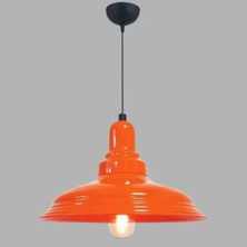 Ronisu Aydınlatma Giselle Turuncu Retro Endüstriyel Tasarım Sarkıt Tekli Sarkıt Avize Ra-Avz- 1958-56-82