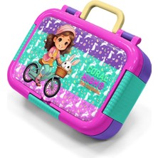 Coral High Kids Mor Pembe Bisikletli Kız Desenli Paslanmaz Çelik Beslenme Kabı 39200