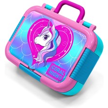 Coral High Kids Mor Pembe Unicorn Desenli Paslanmaz Çelik Beslenme Kabı 39327