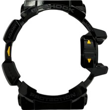 Casio G-Shock GBA-400 Parlak Siyah Orijinal Shock Lastiği Kasa Silikonu - Sarı Detaylı