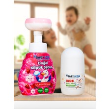 Baby Icon Doğal Çocuk Köpük El Sabunu Çilek Kokulu Vegan Parabensiz + %100 Doğal Organik Vegan Çocuk Roll On