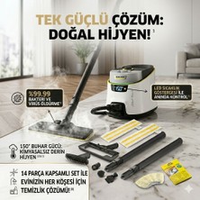 Karcher Yüksek Performanslı 2250 Watt Kesintisiz Çalışabilen Çıkarılabilir Su Tanklı Çok Amaçlı Buharlı Mop Sc 5 Deluxe Signature Line