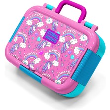 Coral High Kids Mor Açık Pembe Unicorn Desenli Paslanmaz Çelik Beslenme Kabı 39305