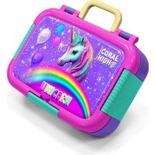 Coral High Kids Mor Simli Unicorn Desenli Paslanmaz Çelik Beslenme Kabı 39361