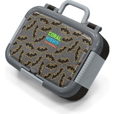 Coral High Kids Gri Hardal Yarasa Desenli Paslanmaz Çelik Beslenme Kabı 39238