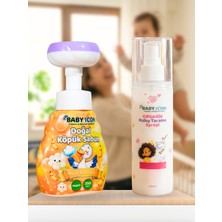 Baby Icon Doğal Çocuk Köpük El Sabunu Muz Kokulu Vegan Parabensiz + %100 Organik Vegan Kolay Saç Tarama Spreyi