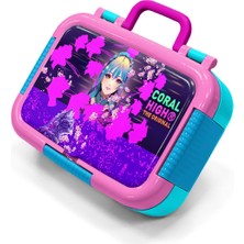 Coral High Kids Mor Pembe Anime Kedi Desenli Paslanmaz Çelik Beslenme Kabı 39261