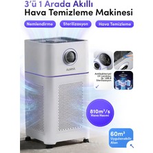 Auhma ARP-003 Akıllı Hava Temizleyici ve Nemlendirici – Uv-C Sterilizasyon & 610M³/H Cadr
