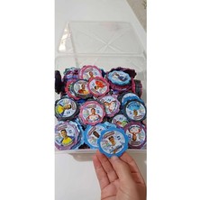 Leaf Shop Koleksiyon Jetonları, Futbolcu Takas Diskleri, Renkli Plastik Oyun Parçaları, Renkli Futbolcu Taso Balyoz Taso 50 Adet