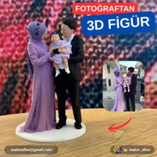 Kişiye Özel Aile 3D Figür