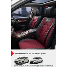 Gm Design Titanyum Serisi Lüks Keten Oto Koltuk Kılıfı -(Ford Focus-Fiesta Ile Uyumlu)
