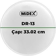 Leaf Shop DR-13WH Beyaz Renk 13 Inç Tom Bateri Davul Derisi Drumhead 13'' Inch (33.02 Cm)