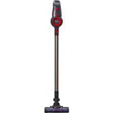 Leaf Shop Red Power EPA-1709 Dikey Kablosuz Şarjlı Elektrikli Süpürge, Gri ve Kırmızı