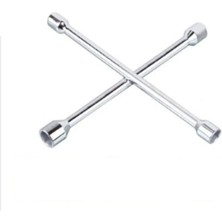 Leaf Shop Anahtarı Dörtlü Dört Kollu Istavroz 4'lü Döküm Çelik Araba Lastik Değişimi