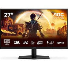 Leaf Shop Q27G42XE 180 Hz 0,5ms Freesync 2k HDR10 Fast IPS Gysnc Oyuncu Monitörü