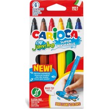 Leaf Shop Jumbo Süper Yıkanabilir Keçeli Boya Kalemi 6'li