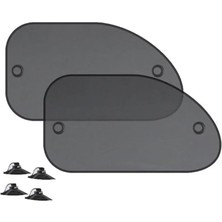 Leaf Shop Uv Korumalı 2 Adet Araç Yan Cam Güneşlik Sineklik 65X38CM Araç Yan Cam Güneşlik Araç Perdesi