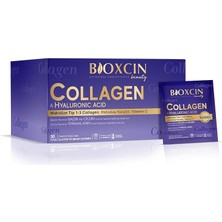 Leaf Shop Beauty Collagen 30 Saşe 10.000 Mg – Tip 1 Tip 3 Hidrolize Kolajen, Hyaluronik Asit, Vitamin C ve Biotin Içeren Takviye Edici Gıda
