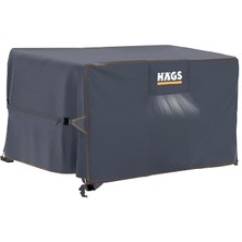 Leaf Shop Bahçe Mobilyası Örtüsü, 200-200-90CM, Ağır Hizmet Oxford Kumaş, Su Geçirmez, Dış Mekan Veranda Masa Örtüsü, Havalandırmalı Masa ve Sandalye Koruma Kılıfı - Gri