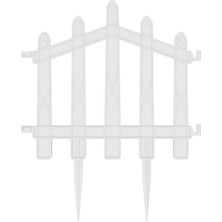 Leaf Shop Plastik Bahçe Çiti ve Peyzaj Çiti 1 Adet Çit (Y: 25 Cm/g: 25 Cm) Toprak Ayaklı