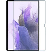 Leaf Shop Galaxy ile Uyumlu Tab S7 Fe Lte (T737-T736-T733-T730) Tablet Temperli Cam Ekran Koruyucu Renksiz
