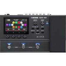 Leaf Shop Gx-10 Kompakt Gitar ve Bas Efekt Işlemcisi, GX-100 Ses Motoru, Renkli Dokunmatik Ekran, 32 Amp Tipleri ve 170 Boss Efektleri Çok Modlu, Ayak Pedalları ve Ifade Pedalı, Aırd Teknolojisi