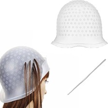 Leaf Shop Saç Bonesi, Saç Tokası Iğnesi, Silikon Saç Başlığı Seti, Delikli Silikon Vurgulu Başlık, Saç Şekillendirme Başlığı, Profesyonel Salon ve Ev Saç Boyama Için Tekrar Kullanılabilir (1 Adet)