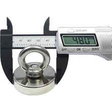 Leaf Shop D48 Güçlü Neodyum Mıknatıs 48MM 75KG Askılı Fishing Salvage Magnet