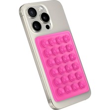 Leaf Shop Arkasına Yapışan Silikon Vakumlu Pratik Telefon Tutucu, Kolay Telefon Kılıfı Tutucu, Tüm Cep Telefonu Modellerine Uygun, Araç Telefon Tutucu, Makyaj, Mutfak, Ahtapot (Pembe)