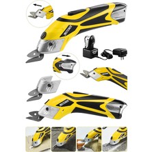 Leaf Shop Alman Profesyonel 18 V Şarjli Çelik Dişli Çift Akülü Kumaş Kesme Deri Kağıt Makasi Çok Amaçlı Makas, Stn-18-V-Kumas-Makası