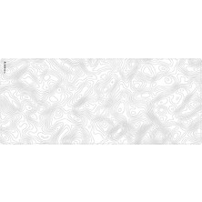 Leaf Shop Gaming Mouse Pad 70X30, 90X40 Mouse Pad Xxl Büyük Oyuncu Mouse Pad (Light White, 70X30 Cm)