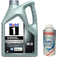 Leaf Shop 1 0W20 Motor Yağı 5 L + 03047 Interwax Klima Temizleyici