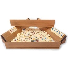 Leaf Shop Ahşap Okey Takımı 1. Sınıf Kalite Büyük Boy Seti Cilalı