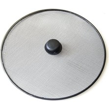 Leaf Shop Home 29 cm Yağ Sıçratmaz Tel Kapak – Üstten Tutmalı Metal Kızartma Kapağı, Tava Üstü Sıçrama Önleyici, Sıçratmaz Koruyucu Kapak