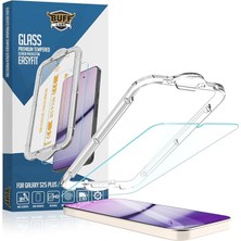 Leaf Shop Galaxy S25 Serisi ile Uyumlu Easyfit Glass Kolay Uygulama Aparatlı Ekran Koruyucu Temperli Cam (Galaxy S25 Plus/galaxy S24 Plus)