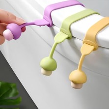 Leaf Shop 2 Adet Klozet Kapağı Hijyen Aparatı – Mantar Tasarım, Esnek Yapı ile Kolay Kullanım – Ellerinizin Korunması Için Pratik Çözüm