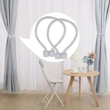 Leaf Shop 2 Adet Manyetik Perde Klipleri Iç Dekorasyon Kare Model Perde Toplayıcı Toka Perde Tutucu Aksesuarı