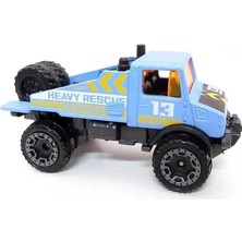 Leaf Shop Wheels Mercedes-Benz Unimog 1300L Hw Haulers 4/5 (61/250) HKJ99 Kısa Kart Mattel 2023 + Blister ve Kart Koruyucu Paket Friki Maymun