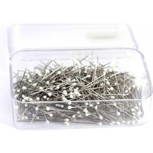 Leaf Shop Marifetlerim - Mineli Beyaz Başlı Toplu Iğne 50 Adet