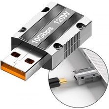 Leaf Shop Polham 120W 10GPBS USB To Type C Çevirici Dönüştürücü Adaptör, Otg Dönüştürücü, Ultra Dayanıklı