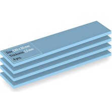 Leaf Shop Tp-3: Üstün Performanslı Termal Ped, 120 x 20 x 1,5 mm (Performans Kaybı Olmadan 2,0 Mm'ye Kadar Istiflenebilir), 4 Adet - Yüksek Performans, Özellikle Yumuşak, Ideal Boşluk Doldurucu, Köprü