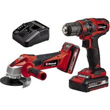 Leaf Shop Akülü Alet Seti Tc-Tk 18 Li Kit, Power X-Change (Lityum-Iyon, Vidalama Tc-Cd 18/35 Li + Avuç Taşlama Tc-Ag 18/115 Li, 1,5 Ah ve 3,0 Ah Akü Dahil) - 4257238