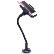 Leaf Shop Içi Telefon Tutucu Kıskaçlı Vakumlu 30CM Uzun Spiralli Tutucu