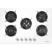 Kumtel 50 Oahdf 5 Gözlü Wok Bekli̇ Beyaz Cam Ocak