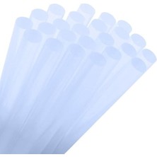 Leaf Shop Sıcak Silikon Çubuğu 1 kg 11MM-30CM Mum Silikon Kalın Uç Şeffaf